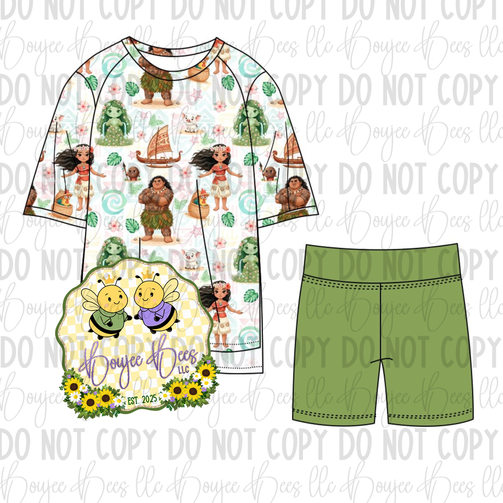Making Waves Adult Shorts Set