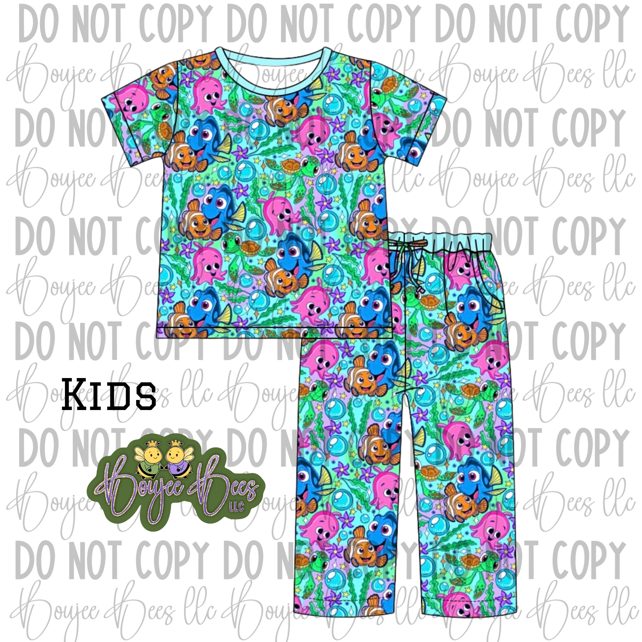 Just Keep Swimming Kids 2 Piece Set