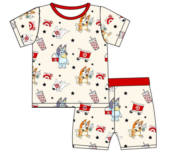 Bluey goes to Target 2 piece Set