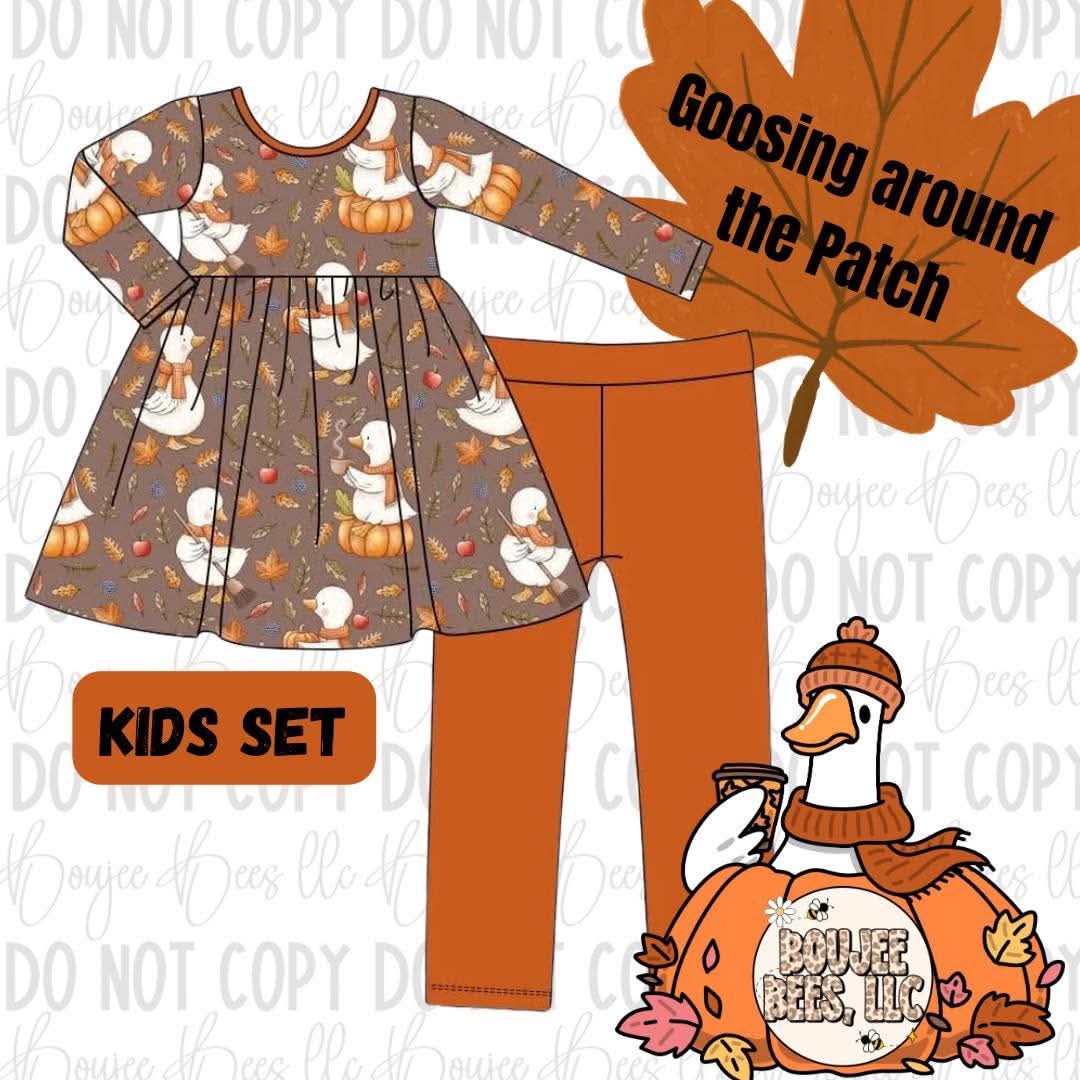 Goosing Around the Patch 2 Piece Peplum Set