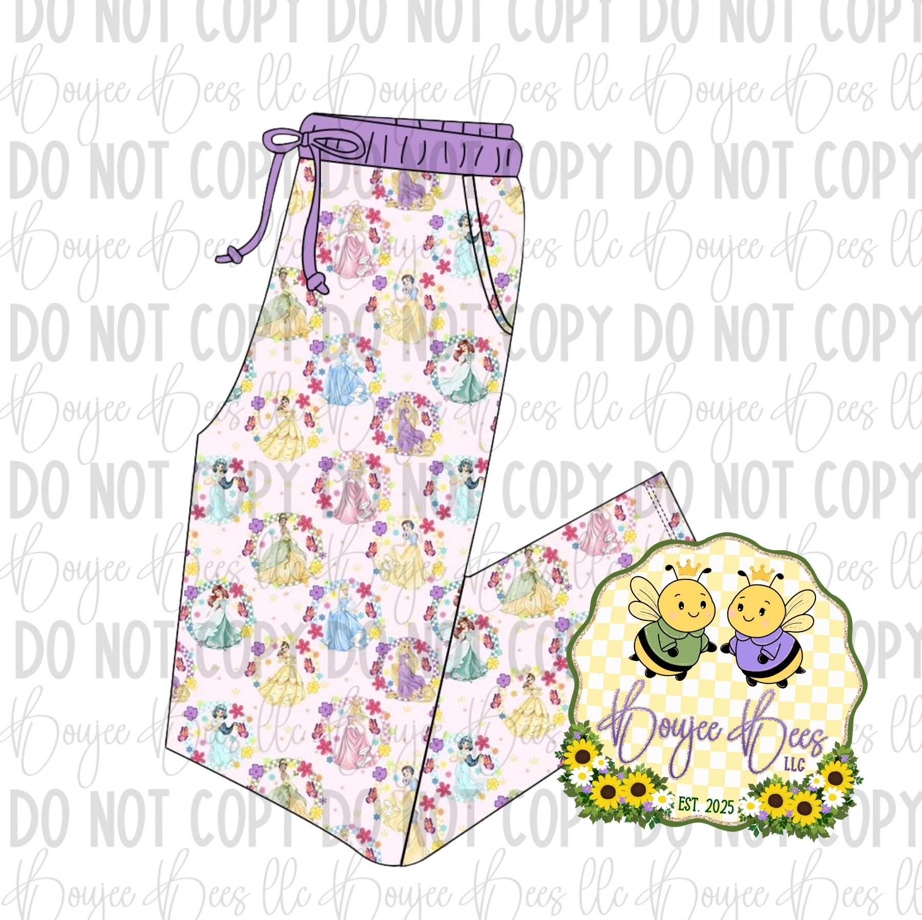 Fluttering Royals Adult Joggers
