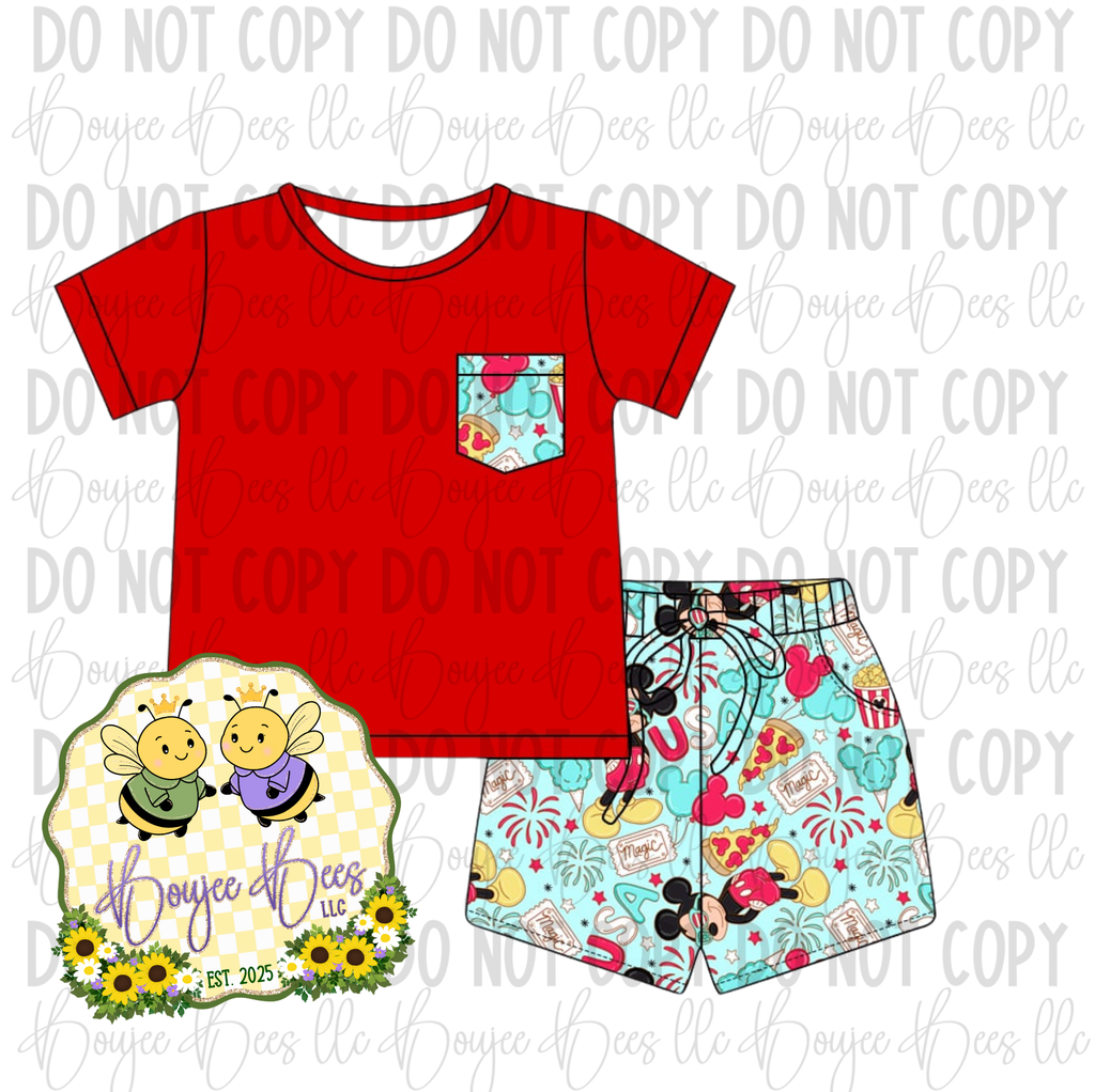 Firecrackin’ Mouse Kids Pocket T Set