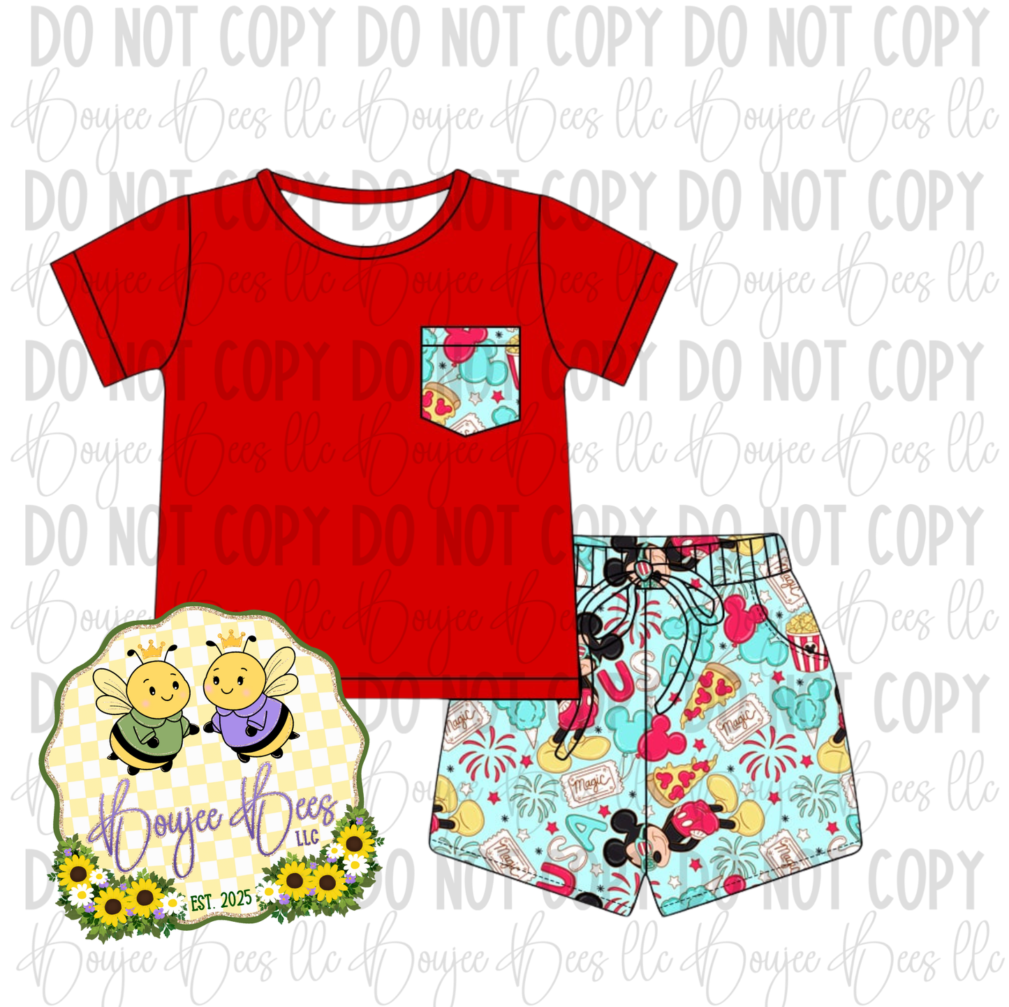 Firecrackin’ Mouse Kids Pocket T Set