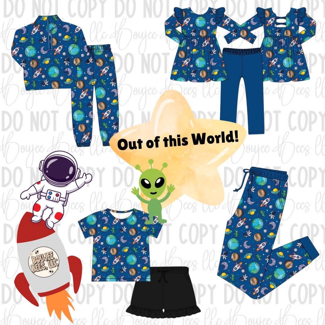 Out of this World 2 Piece French Terry Bamboo Set
