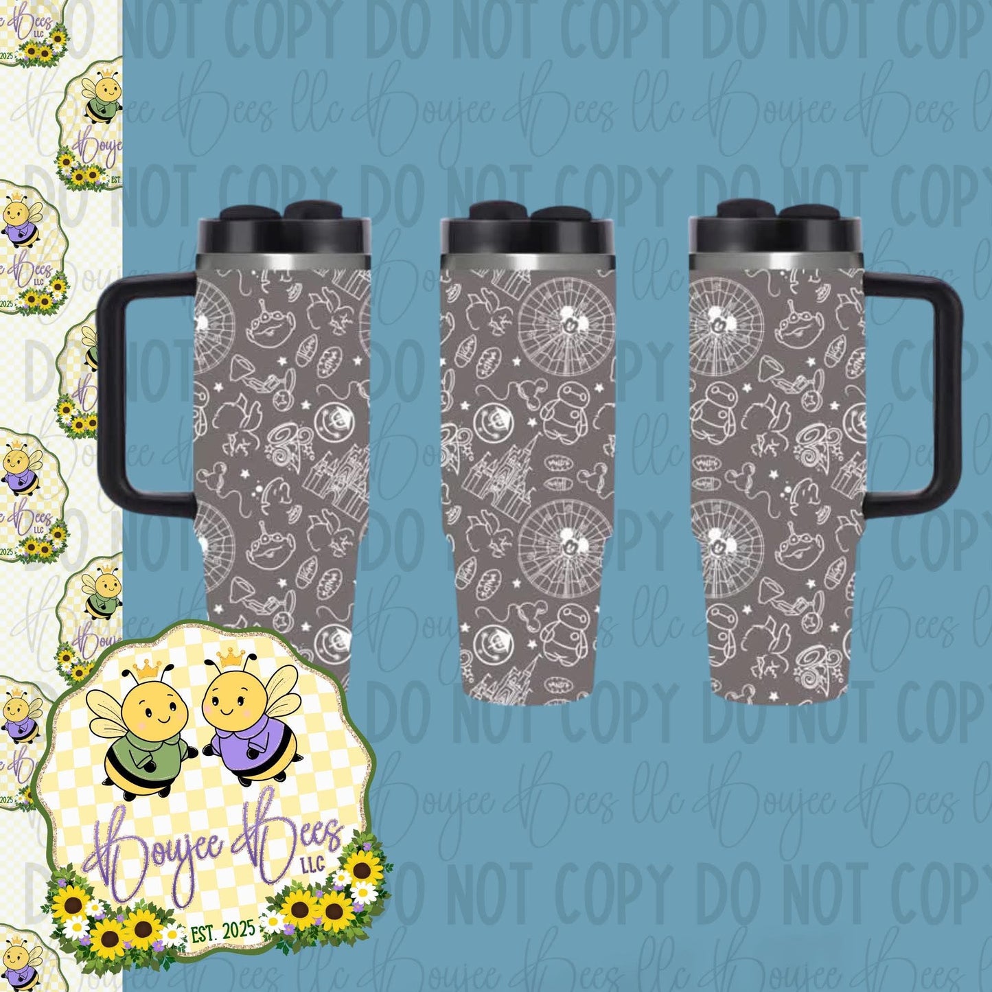 40oz Printed Tumblers- August Order