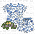 Fine China Bluey Kids 2 Piece Shorts Set
