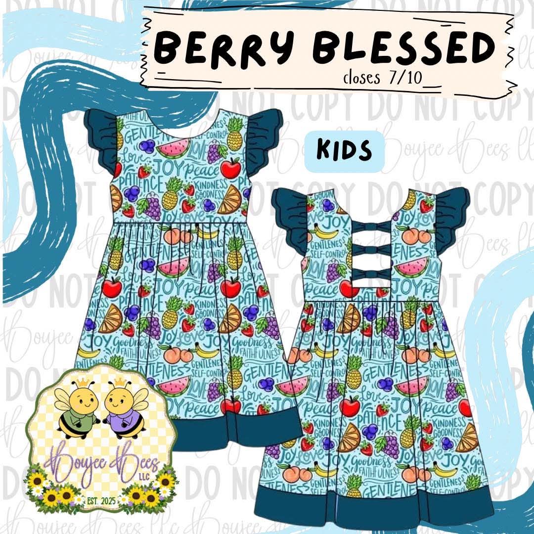 Berry Blessed Fruits Twirl Dress