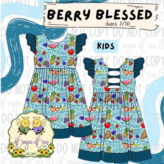 Berry Blessed Fruits Twirl Dress