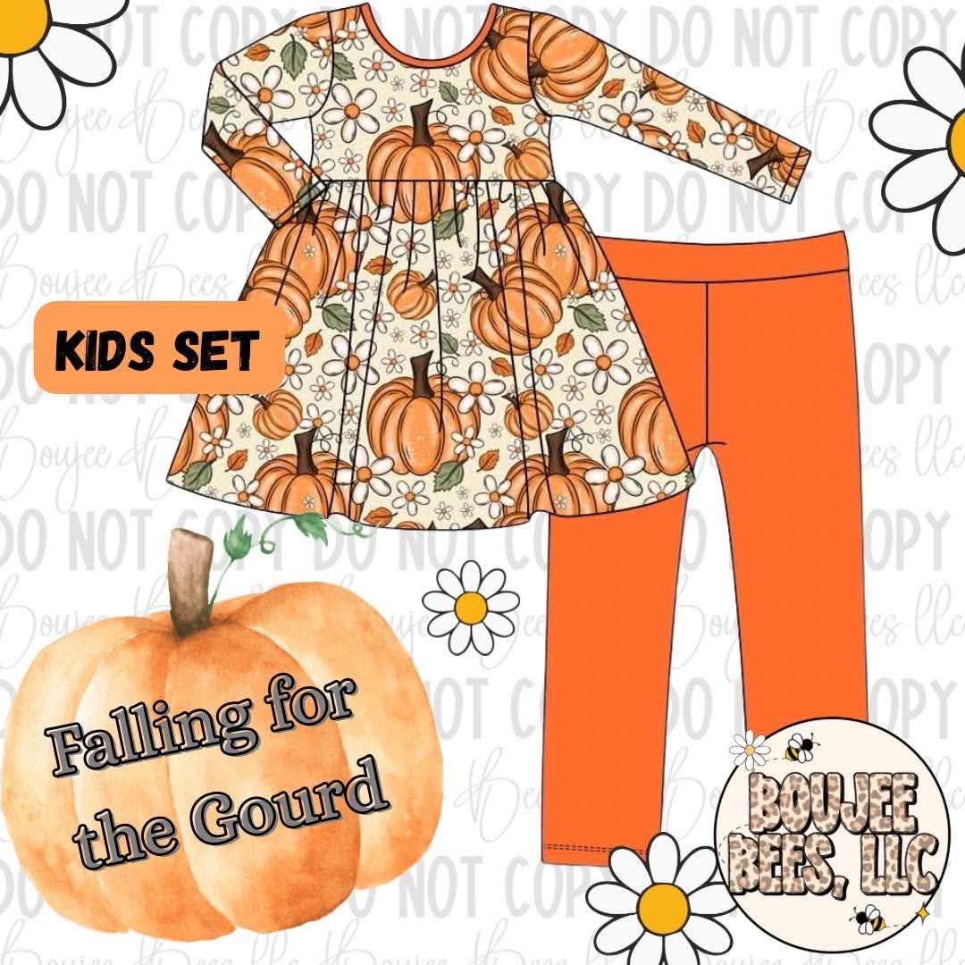 Falling for the Gourd 2 Piece Peplum Set