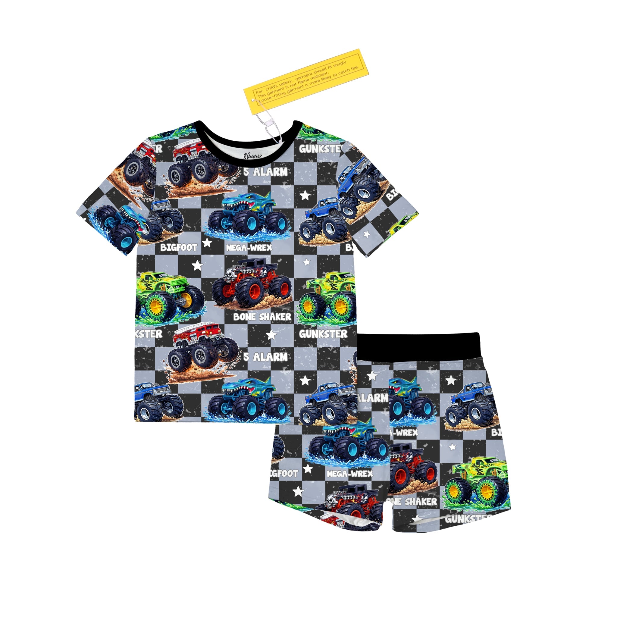 Monster Treads 2 Piece Shorts Set