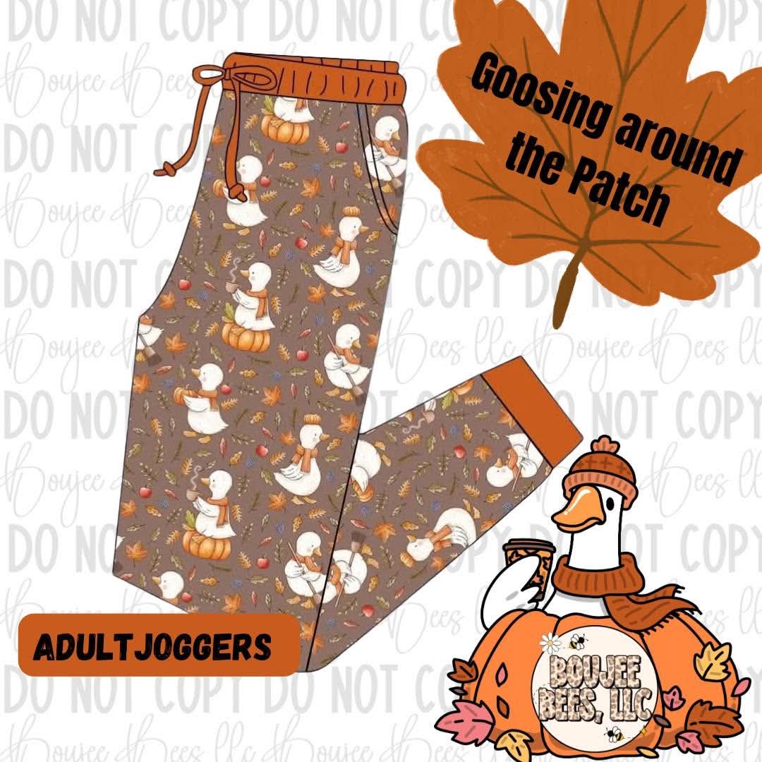 Goosing Around the Patch Adult Joggers