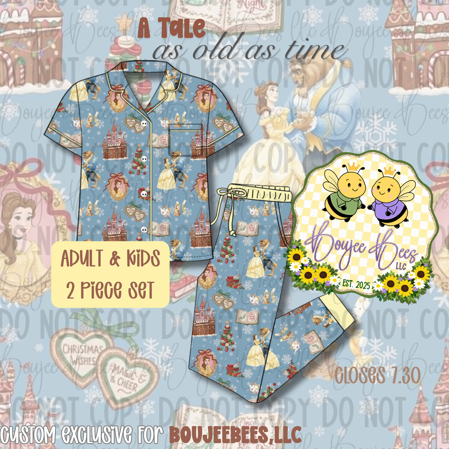 A Tale as Old as Time 2 Piece BUTTON DOWN Set