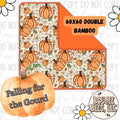 Falling for the Gourd 50x50 Bamboo & Plush blanket