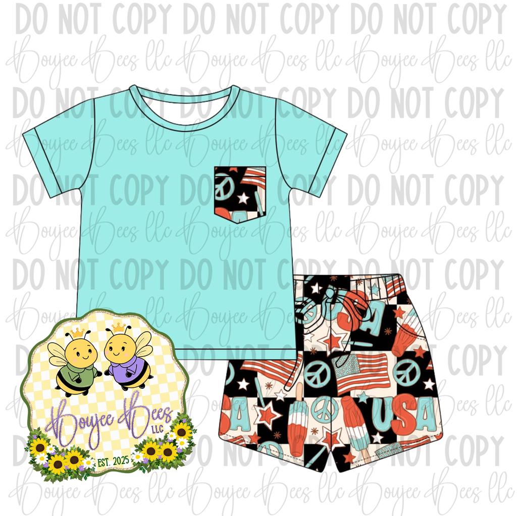 Party in the USA Kids Pocket T Set