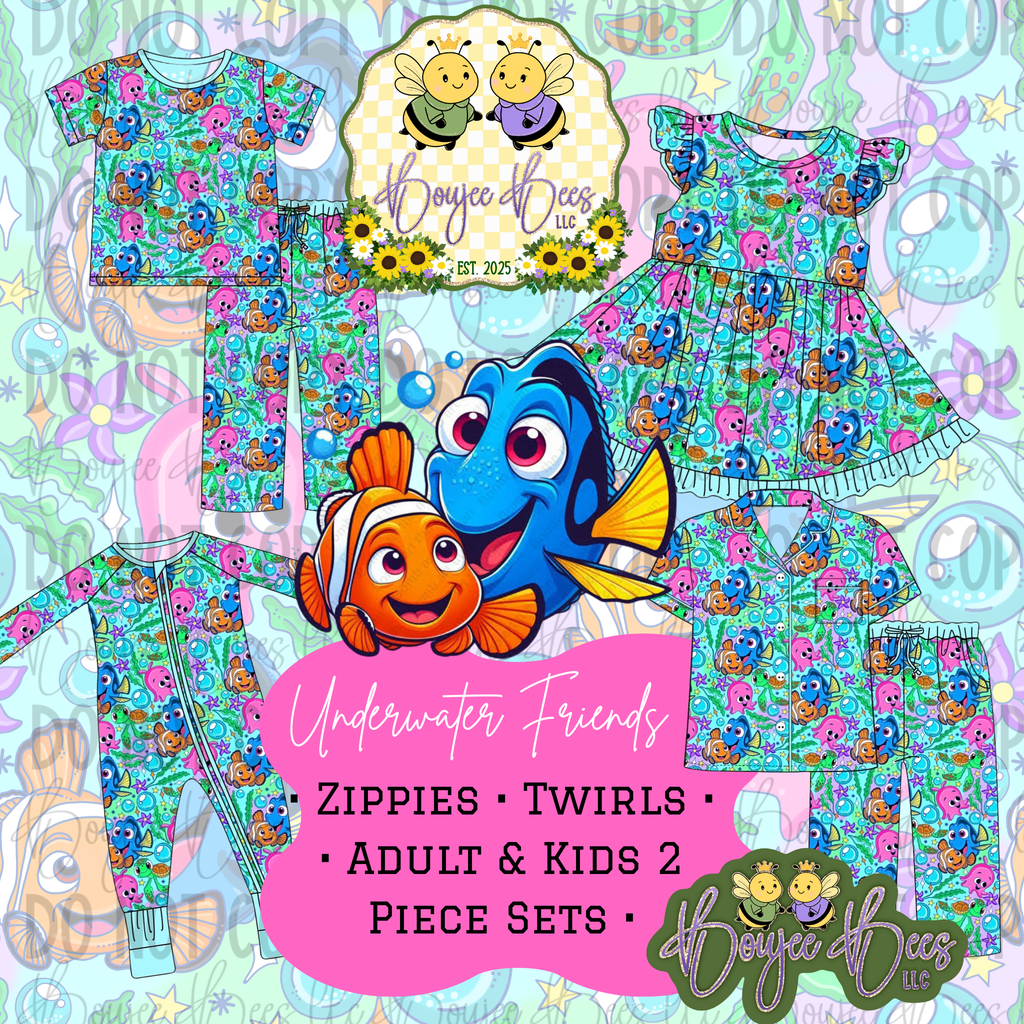 Just Keep Swimming Twirl Dress