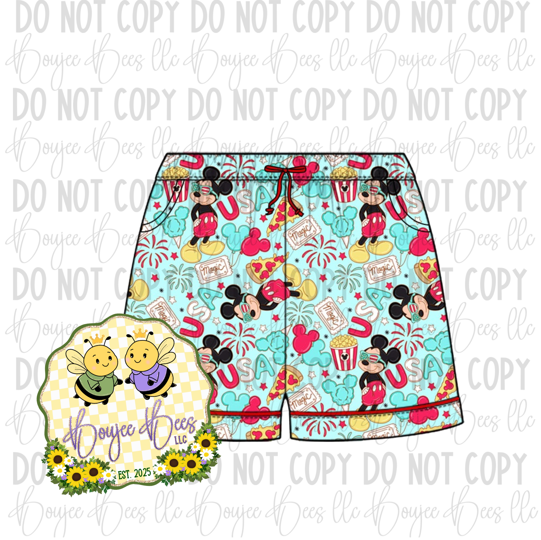 Firecrackin’ Mouse Adult Shorts