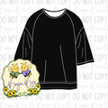 Solid Black Adult Solid Bamboo Tee