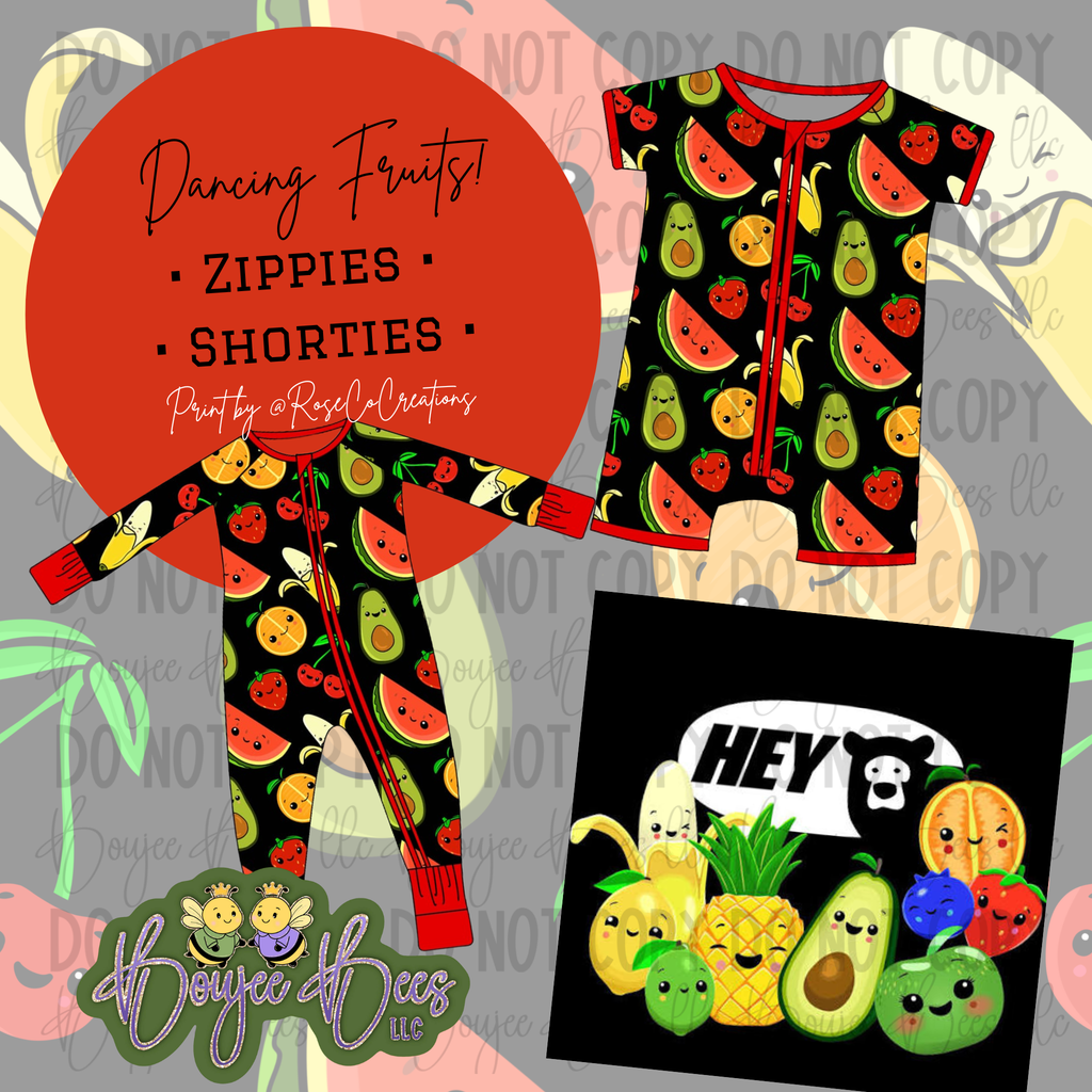 Dancing Fruits Shortie