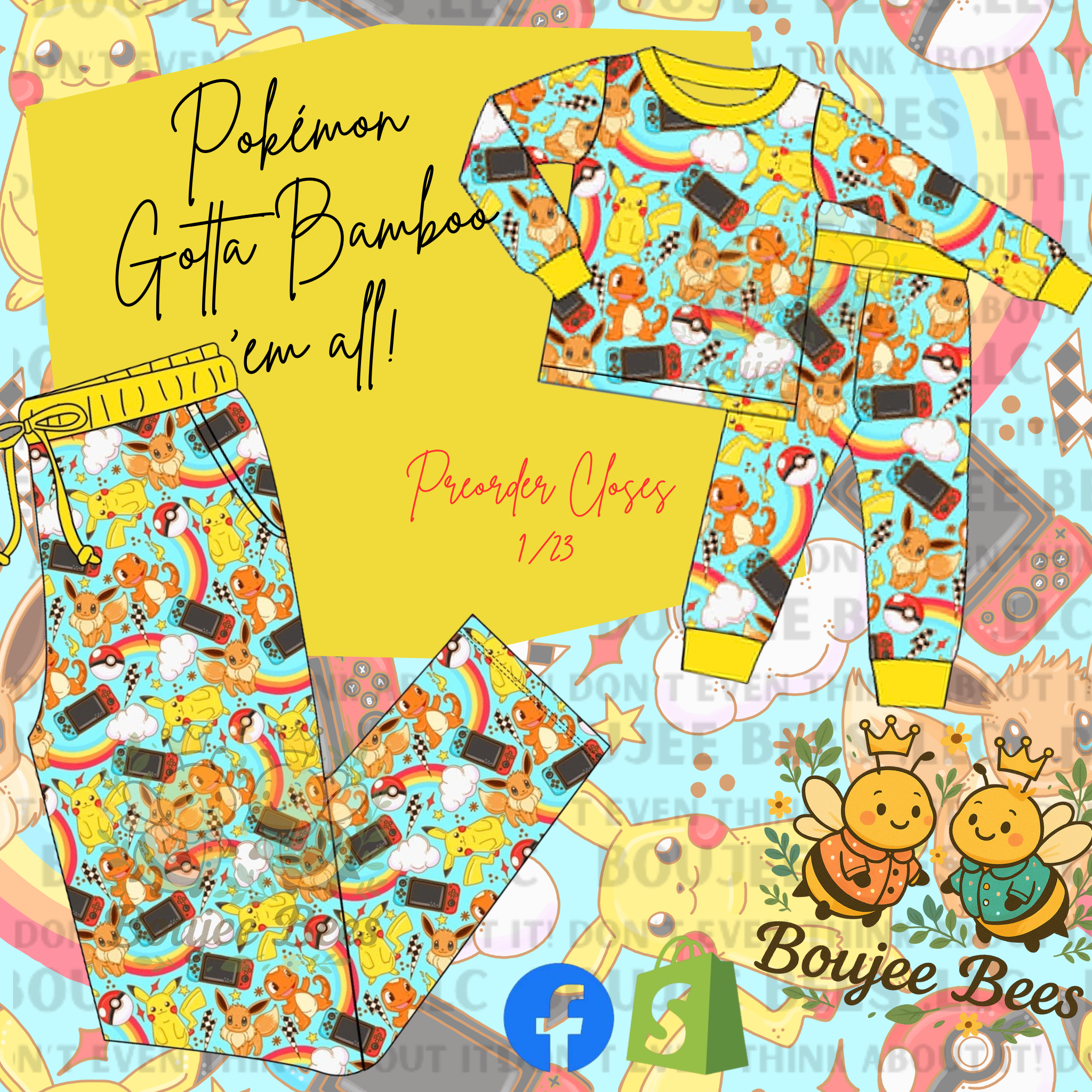 Gotta Bamboo ‘em All 2 Piece Set
