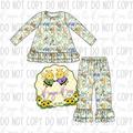 Signature Anniversary Bear Peplum 2 Piece Set
