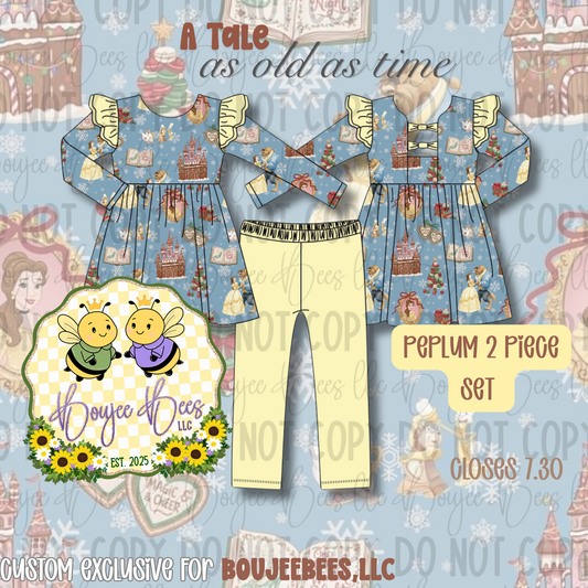 A Tale as Old as Time Peplum 2 Piece Set