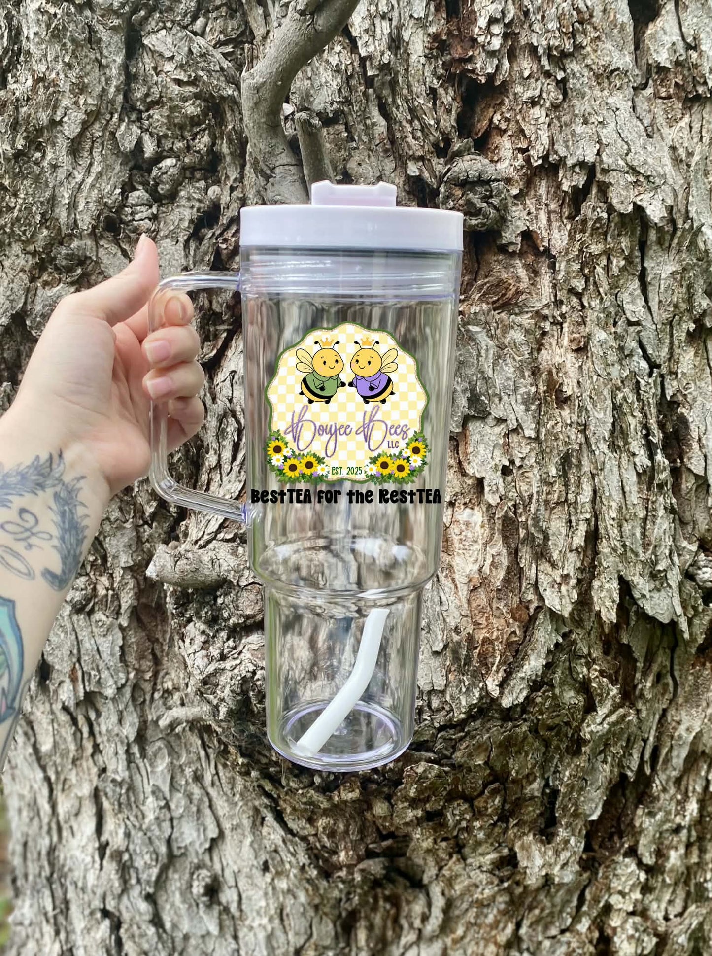 40oz clear Tumbler