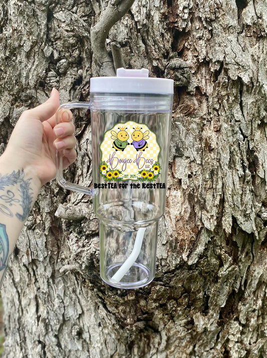 40oz clear Tumbler