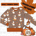 Goosing Around the Patch Adult French Terry Bamboo Crew