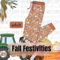 Fall Festivities Adult Joggers