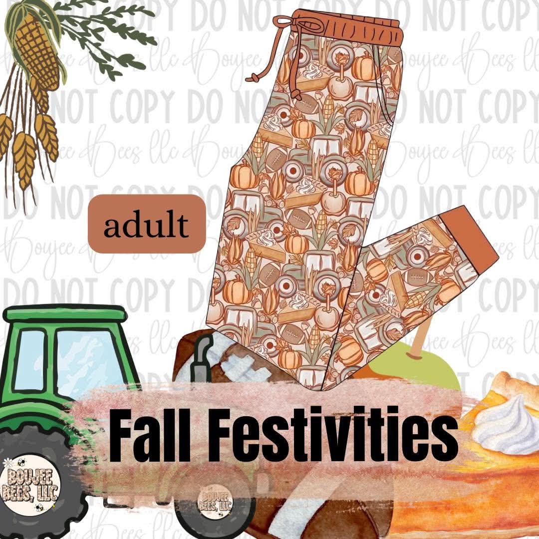 Fall Festivities Adult Joggers