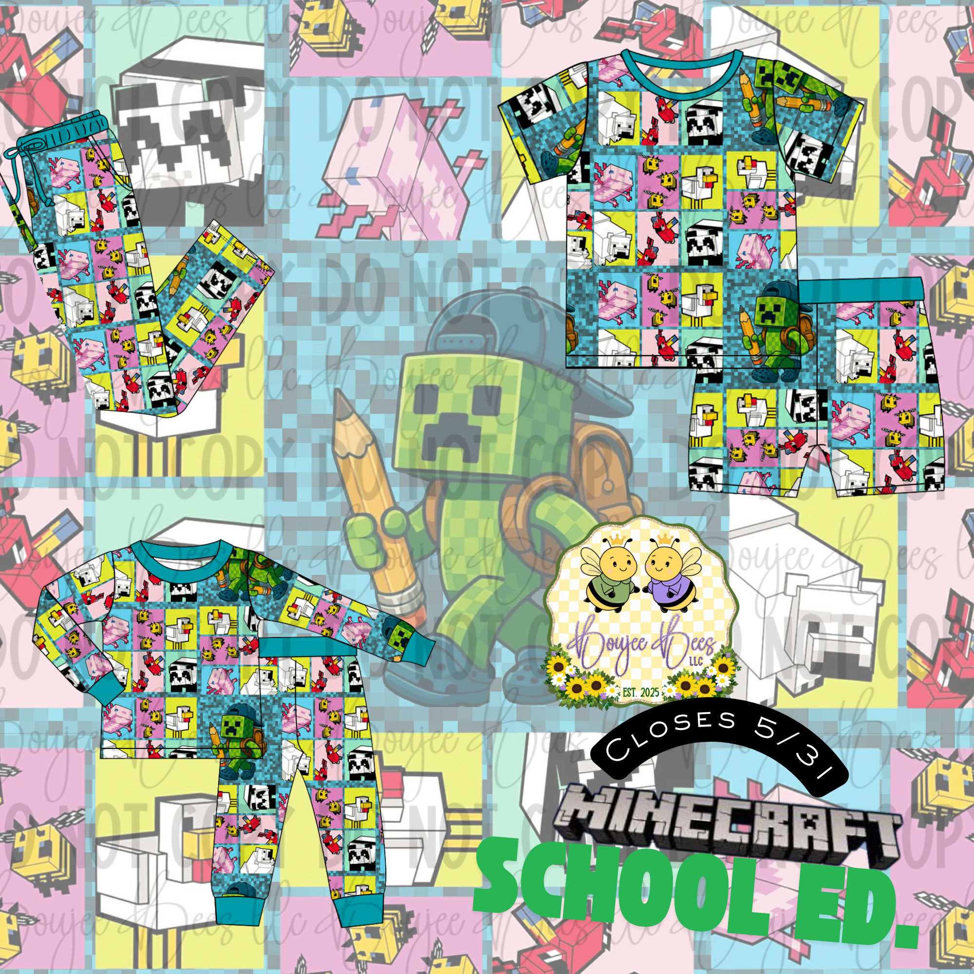 MC School Ed. Shorts Set