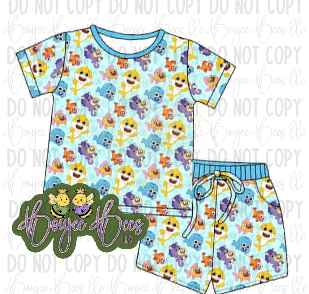 Baby Shark Doo-Doo Kids 2 Piece Shorts Set