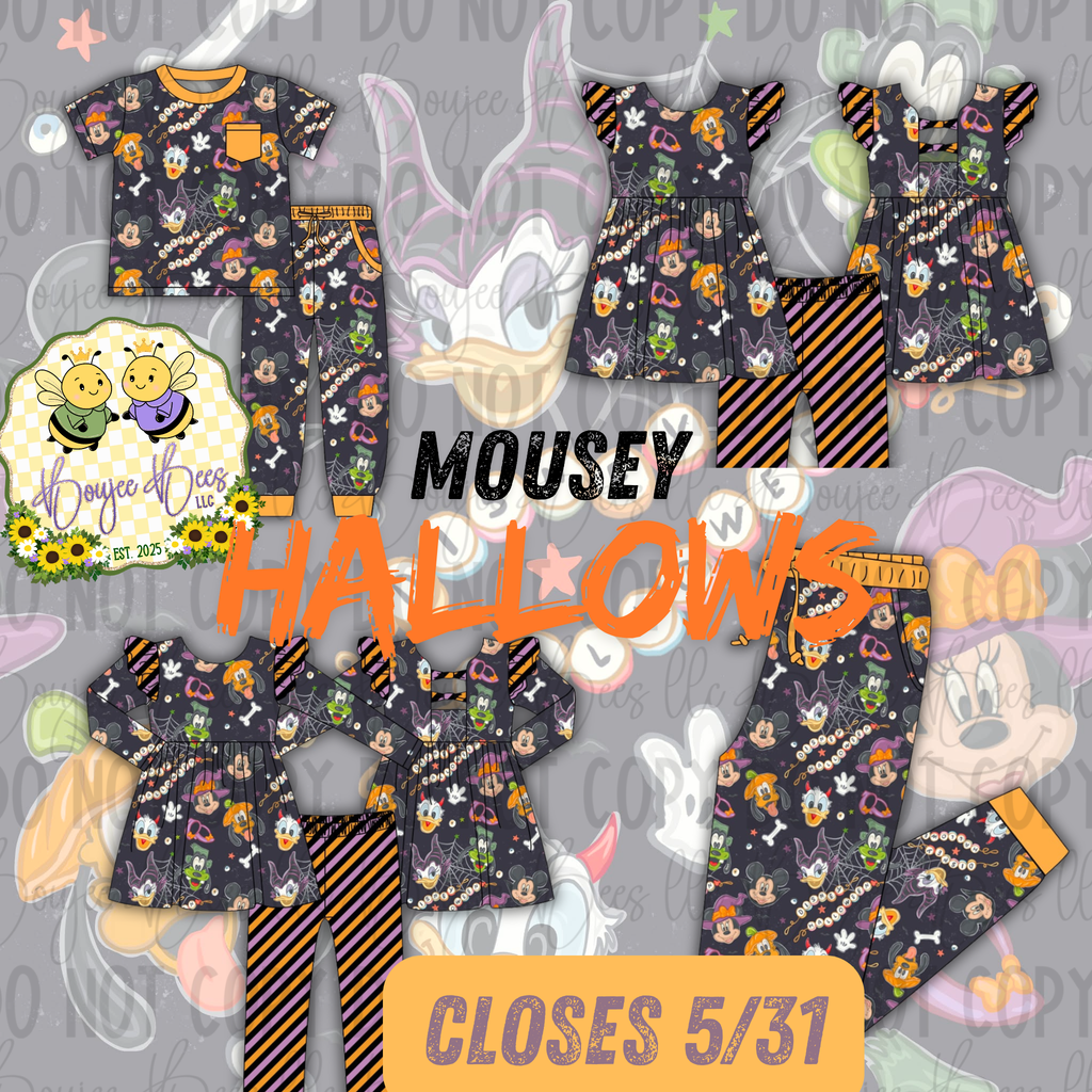 Mousey Hallows Long Sleeve Peplum Set
