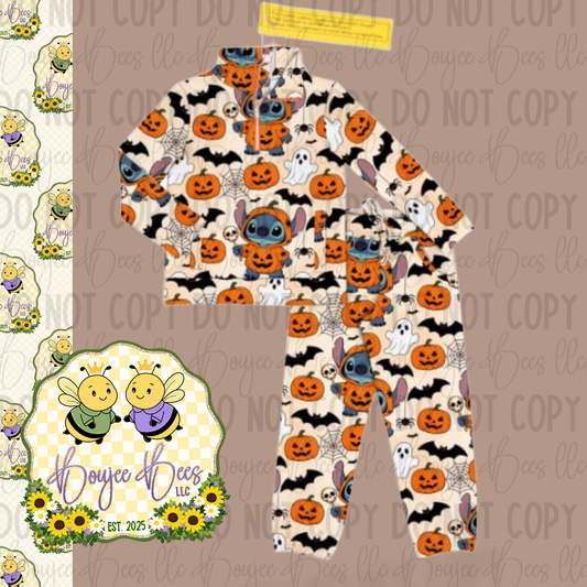 Stitchy Hallows 2 Piece FRENCH Terry Bamboo Set