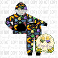 Pac- Man 2 Piece Hooded Set