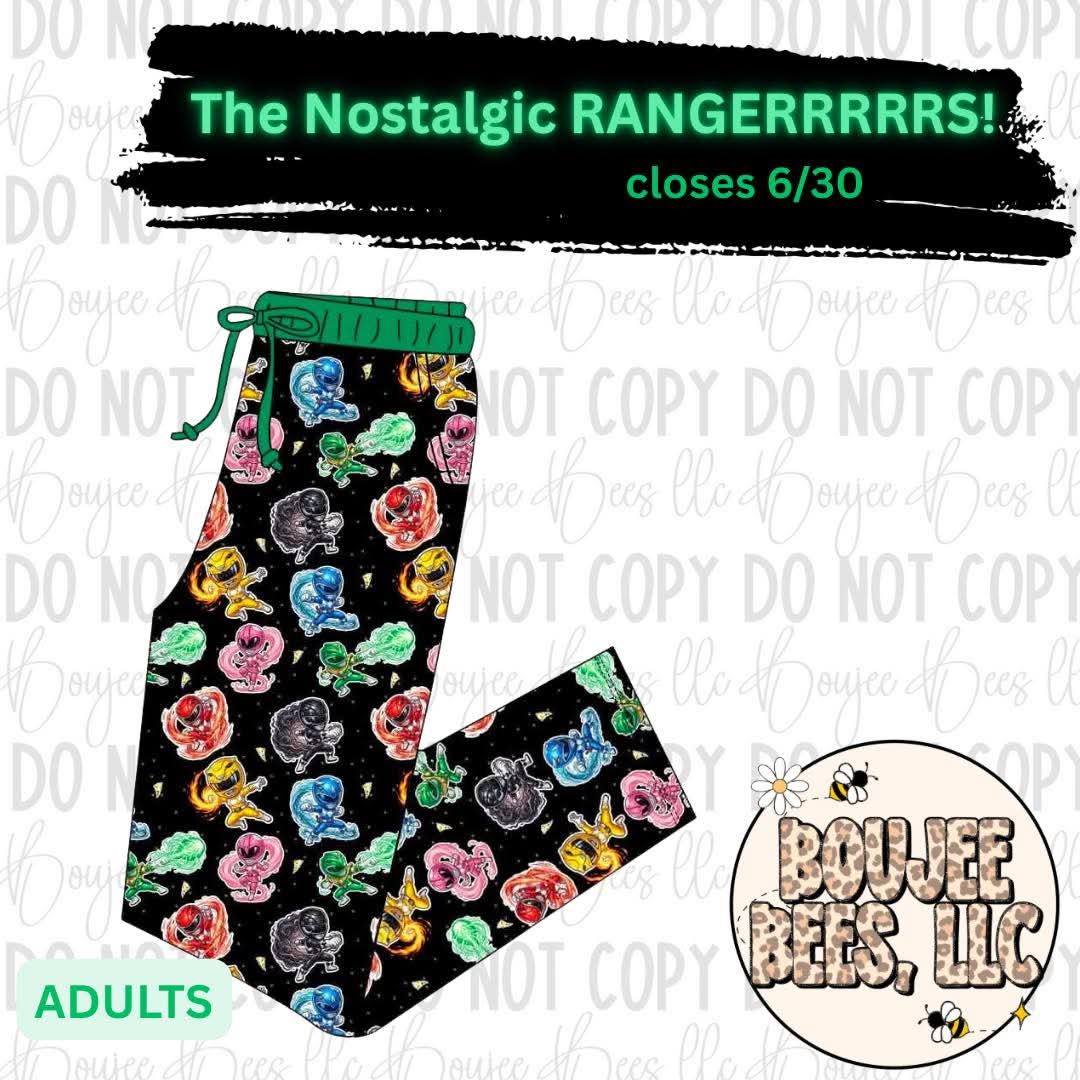 The Nostalgic Rangerrrrrs Adult Lounge Pants