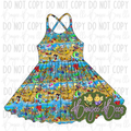 Beach Please Adult Twirl Dress