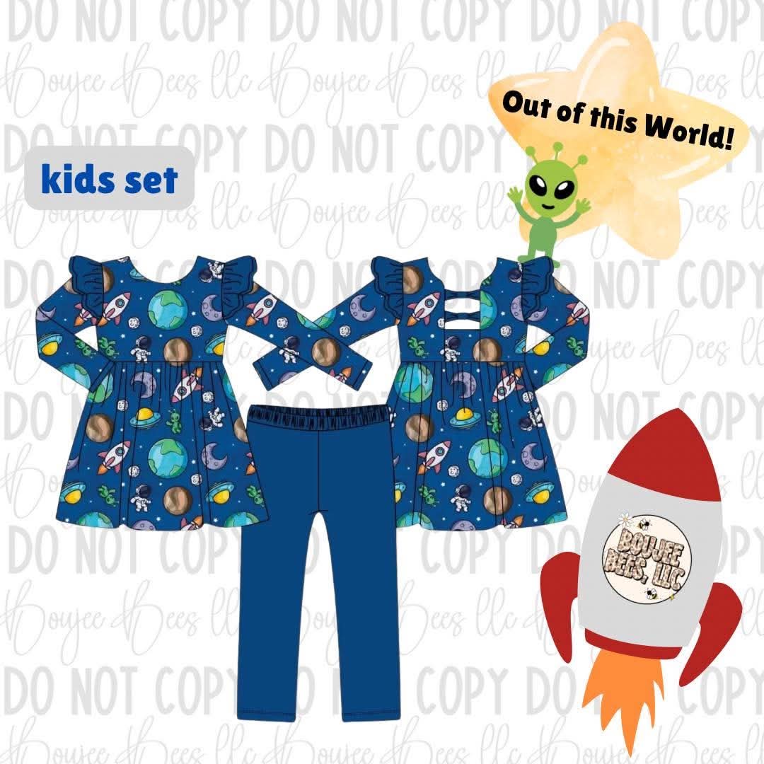 Out of this World 2 Piece Bamboo Peplum Set