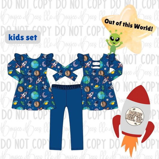 Out of this World 2 Piece Bamboo Peplum Set