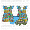Beach Please Shorts and Peplum Top Set