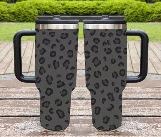 40oz Printed Tumbler Flip Straw