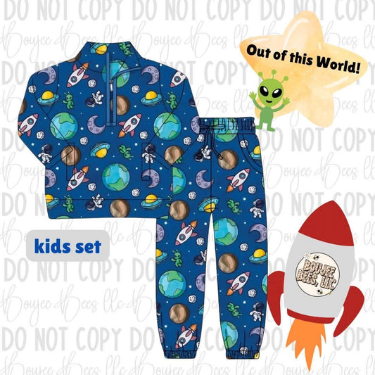 Out of this World 2 Piece French Terry Bamboo Set