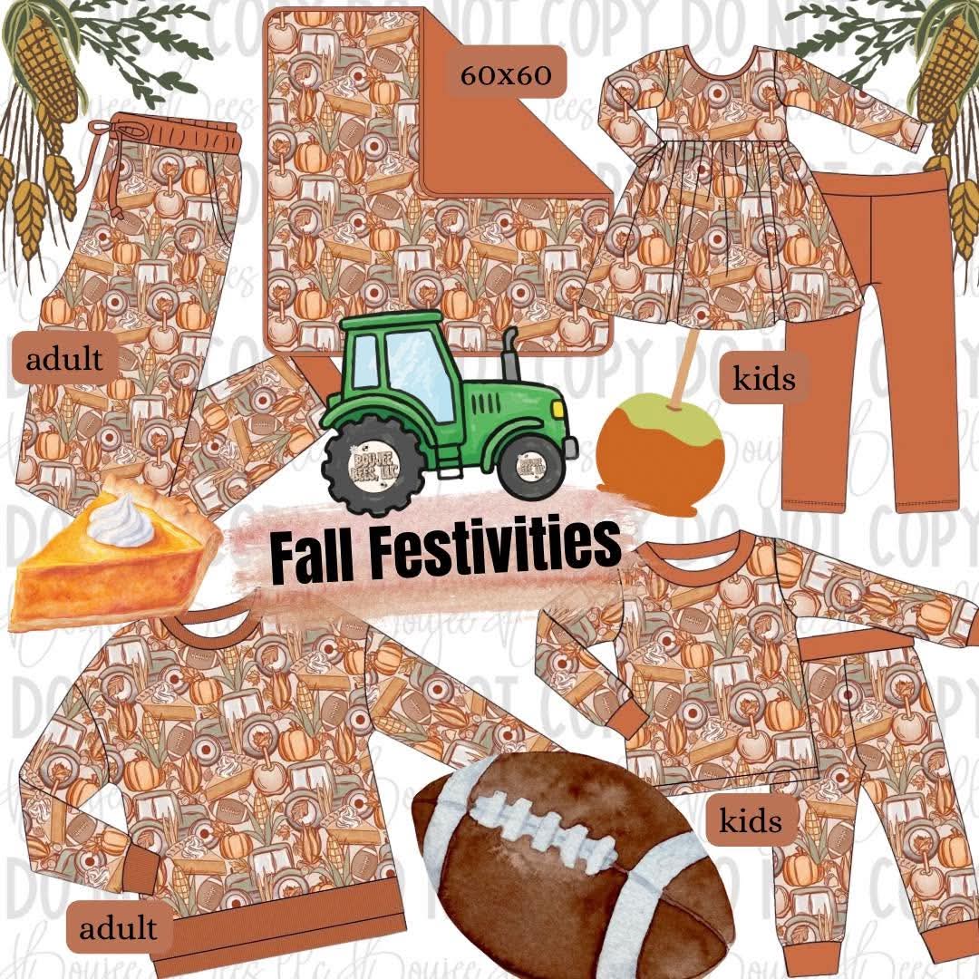 Fall Festivities Adult Joggers