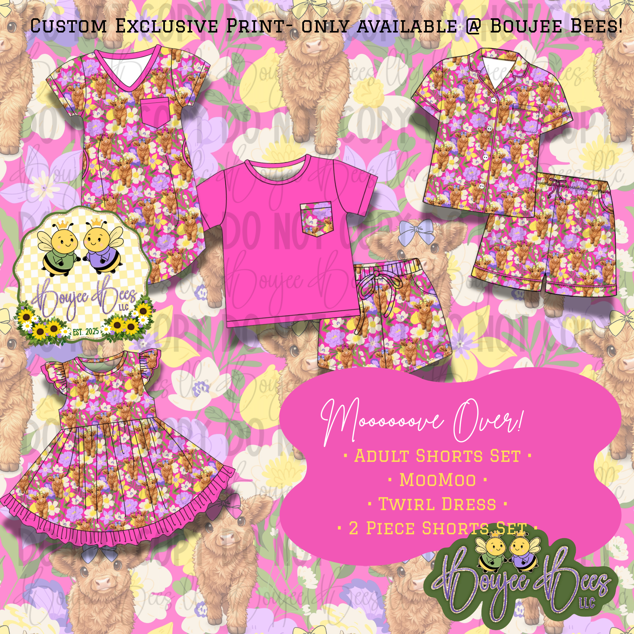 Moooove Over Flutter Sleeve Twirl Dress