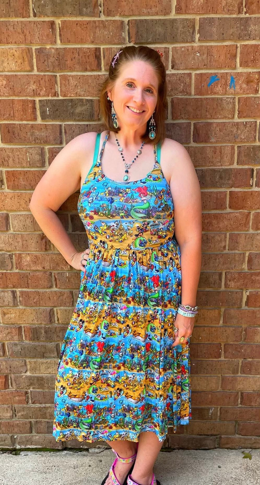 Beach Please Adult Twirl Dress