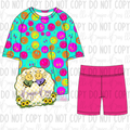 Neon Adult Shorts Set
