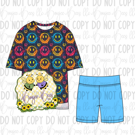 Smiles Adult Shorts Set