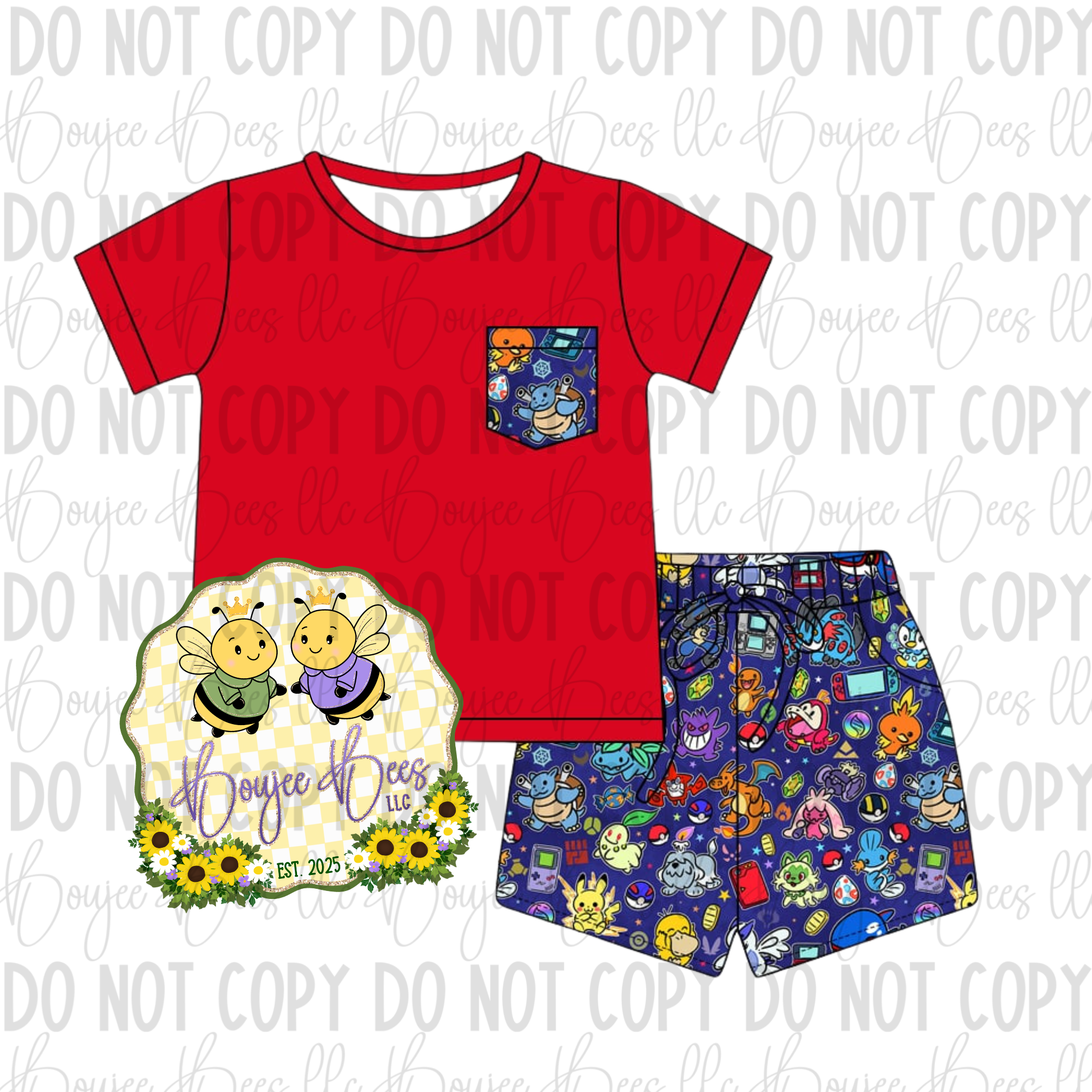 PokéBall 2 Piece Pocket T Set