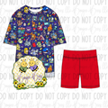 PokéBall Adult Shorts Set