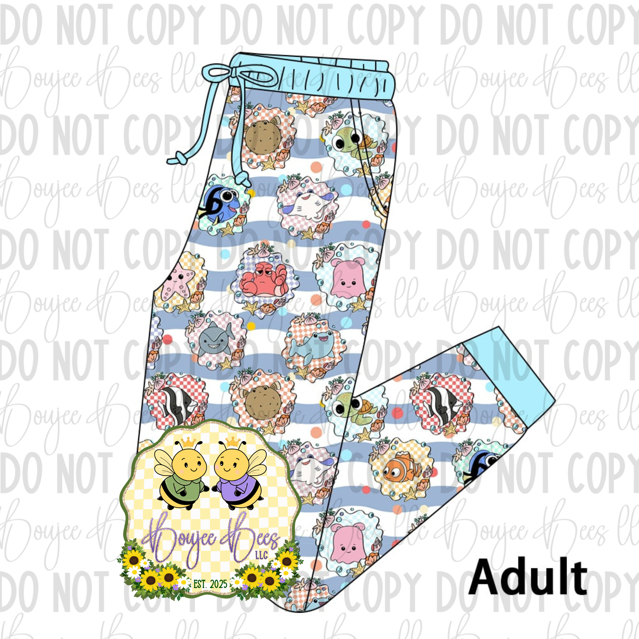 Fish are Friends Adult Joggers